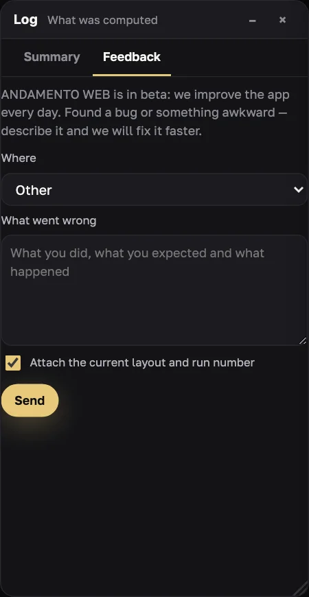 Log → Feedback
